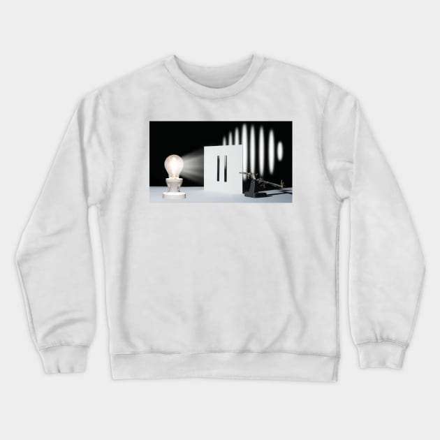 Double-slit experiment (C024/6098) Crewneck Sweatshirt by SciencePhoto